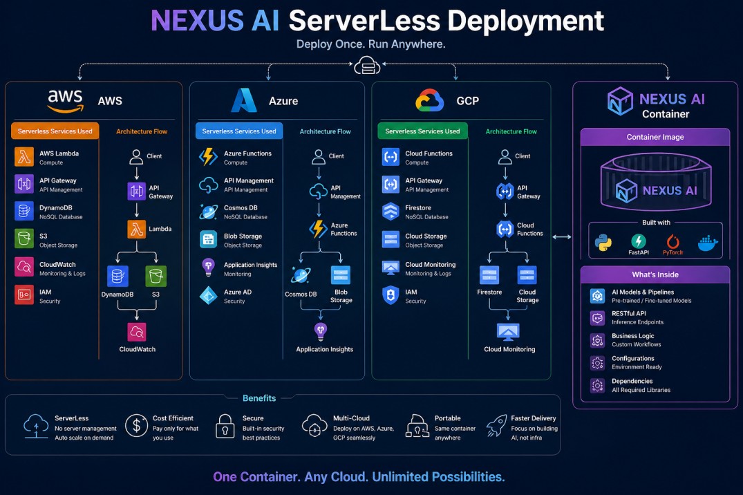 Serverless deployment with NEXUS AI