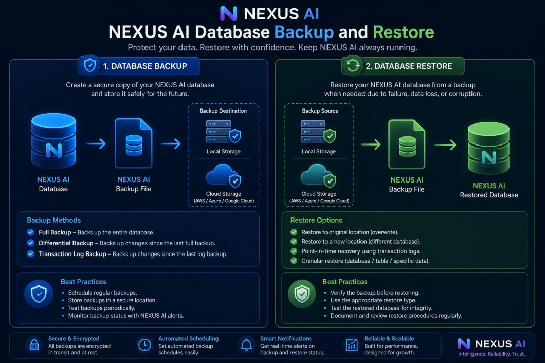 Database Backup and Restore in NEXUS AI: A Complete Guide